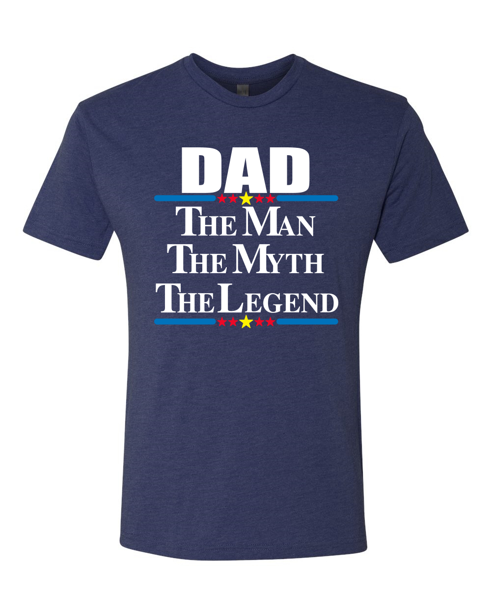 Maglietta Dad The Man The Myth The Legend Best Daddy Uomo Premium Tri Miscela - Foto 6 di 8