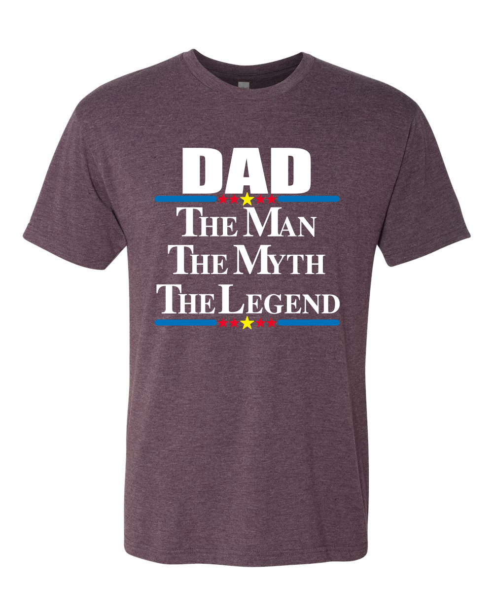 Maglietta Dad The Man The Myth The Legend Best Daddy Uomo Premium Tri Miscela - Foto 7 di 8