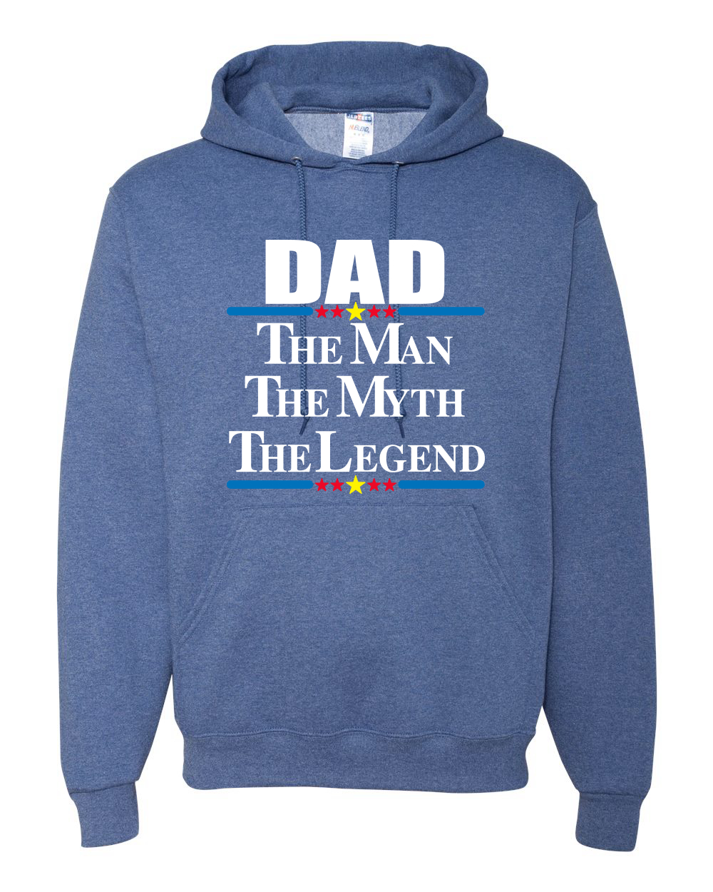 Dad The Man The Myth The Legend Best Daddy Men Women Hooded Sweatshirt - Picture 9 of 11