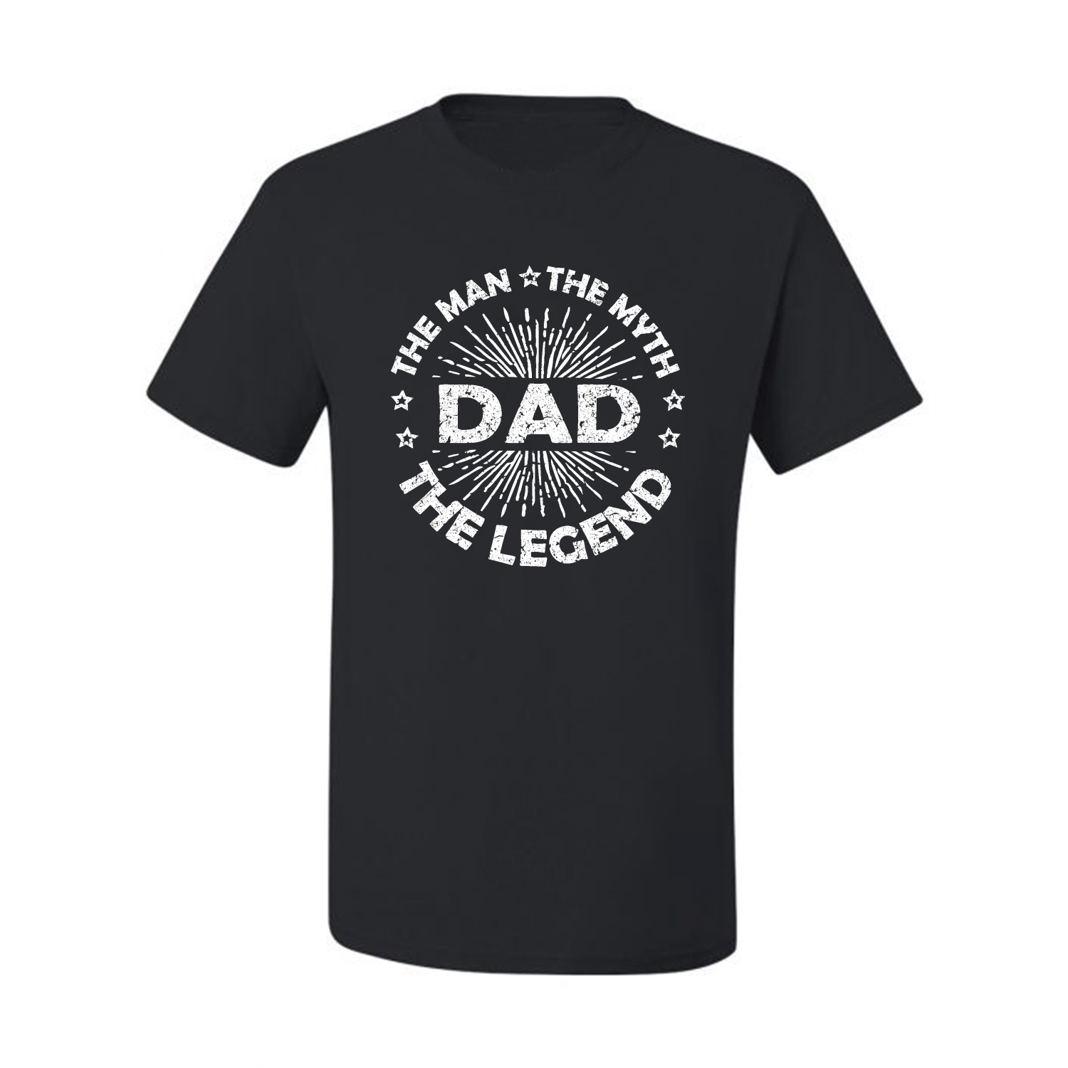 Dad Man Myth Legend Funny Dad Uncle Papa Gift Men Graphic Tshirt - Picture 3 of 14