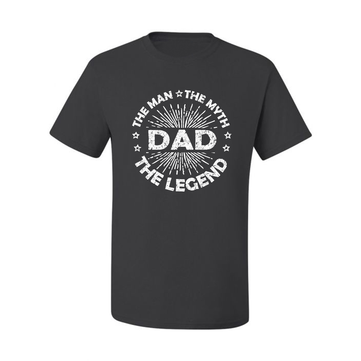 Dad Man Myth Legend Funny Dad Uncle Papa Gift Men Graphic Tshirt - Picture 4 of 14
