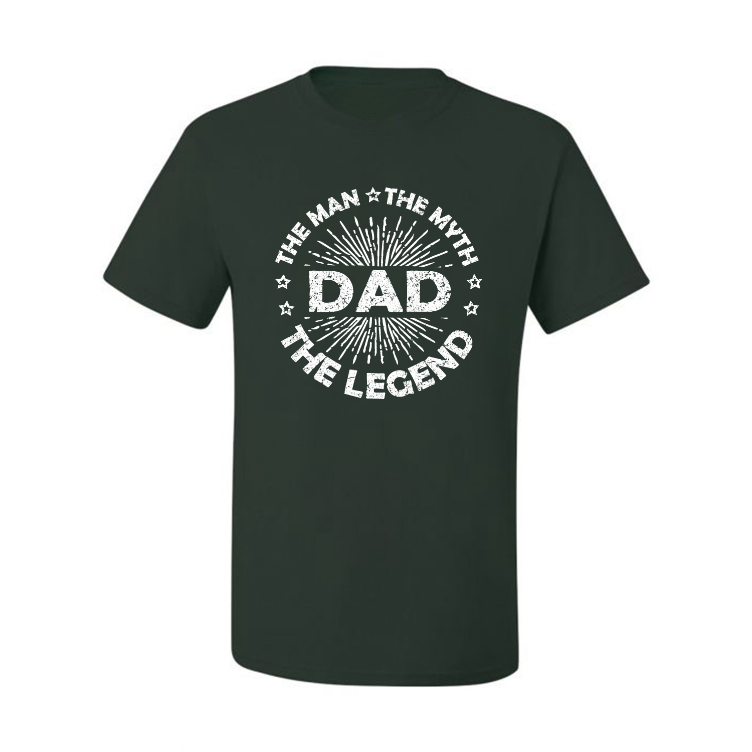 Dad Man Myth Legend Funny Dad Uncle Papa Gift Men Graphic Tshirt - Picture 5 of 14