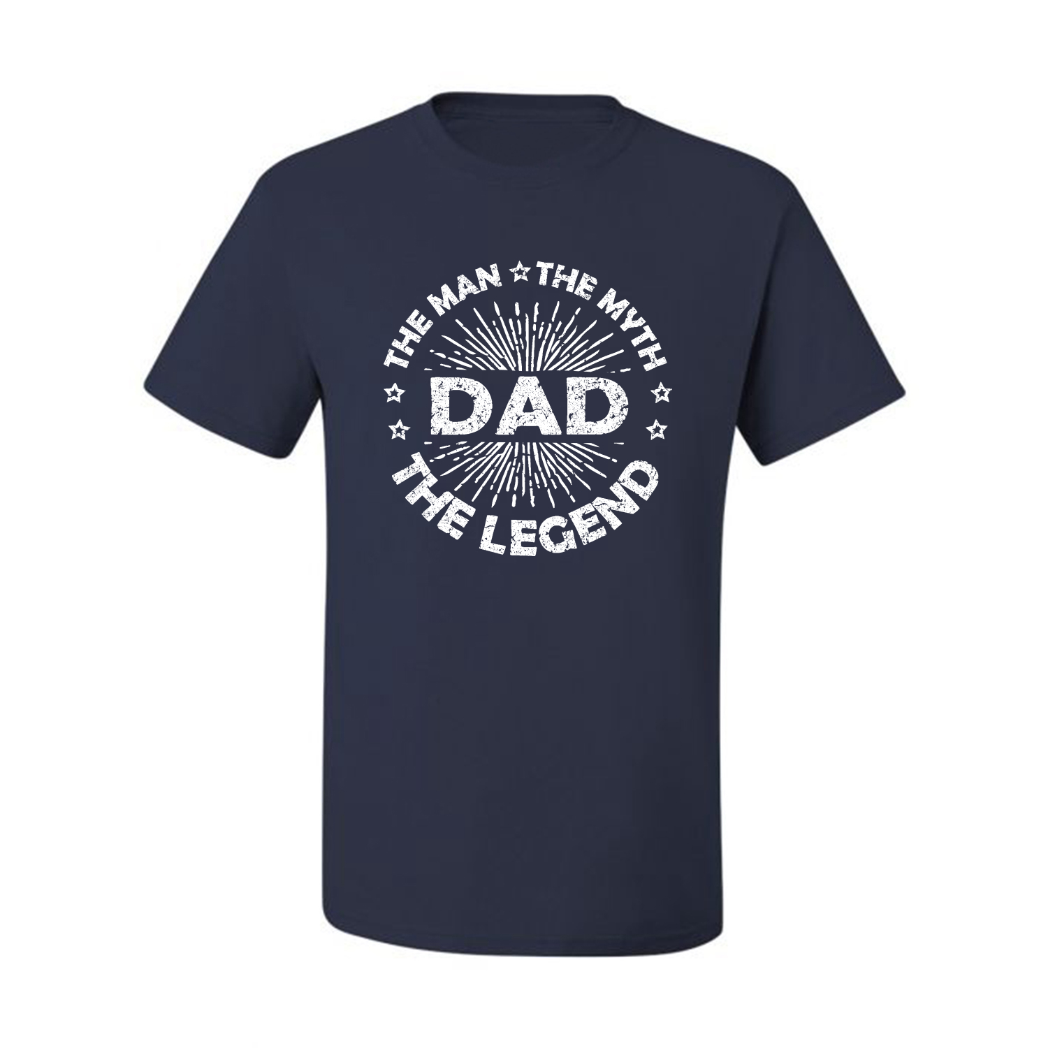 Dad Man Myth Legend Funny Dad Uncle Papa Gift Men Graphic Tshirt - Picture 9 of 14