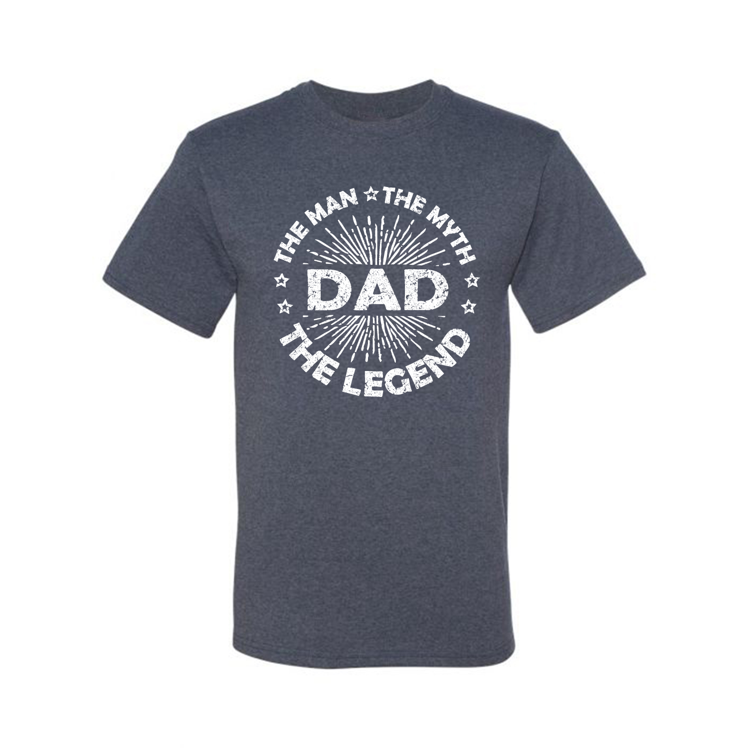 Dad Man Myth Legend Funny Dad Uncle Papa Gift Men Graphic Tshirt - Picture 12 of 14