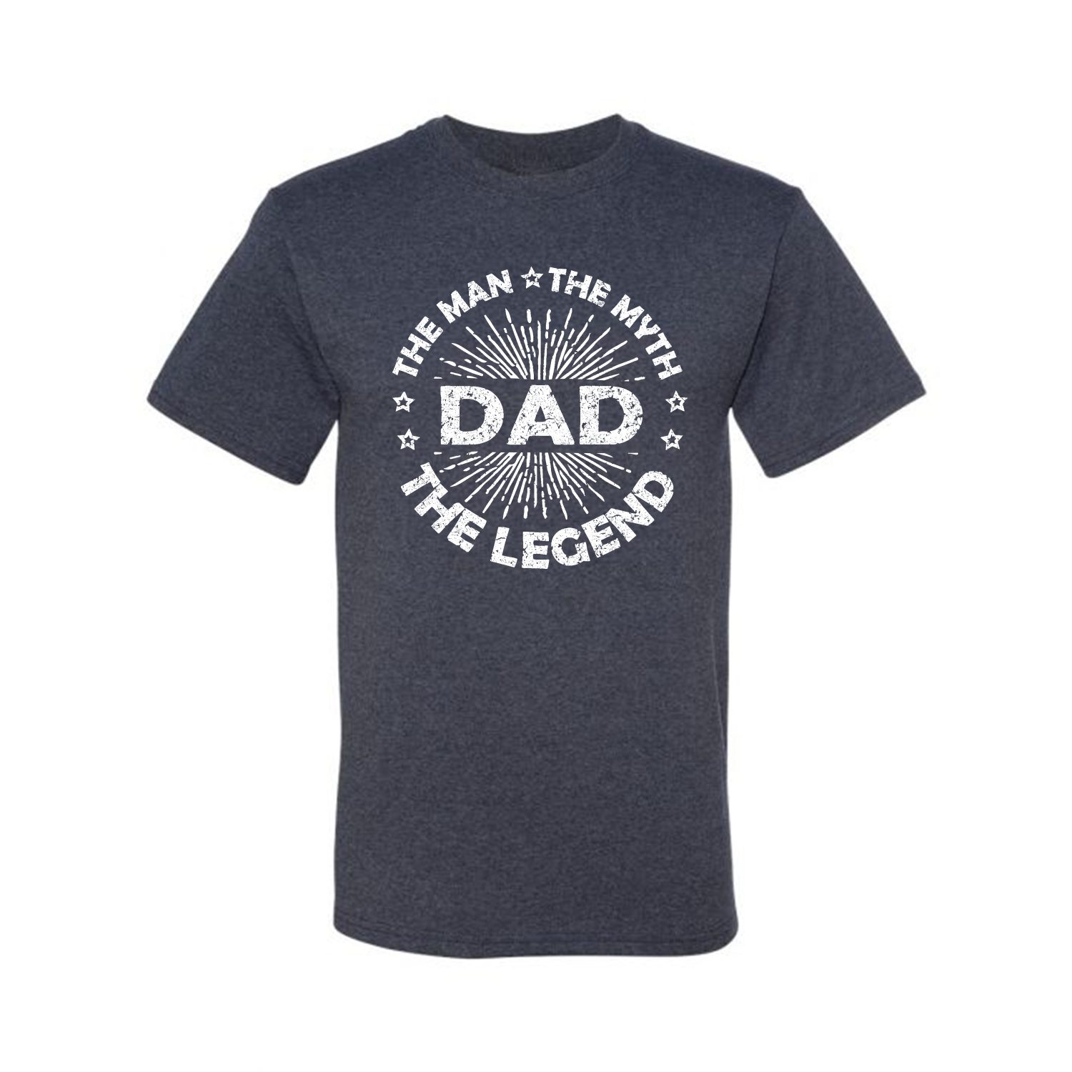 Dad Man Myth Legend Funny Dad Uncle Papa Gift Men Graphic Tshirt - Picture 13 of 14