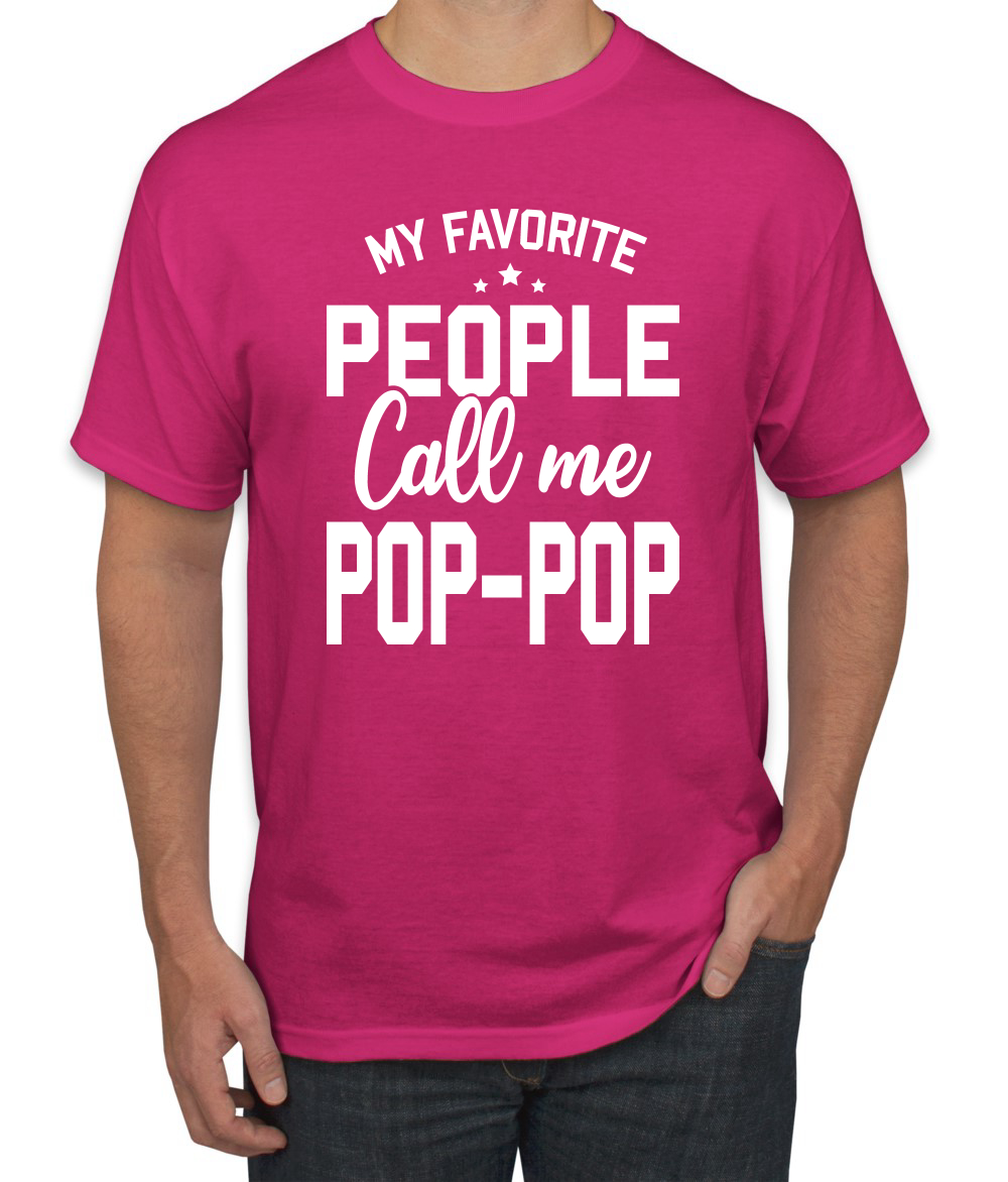 My Favorite People Call Me Pop-Pop Men Fathers Day Tshirt - Picture 5 of 24