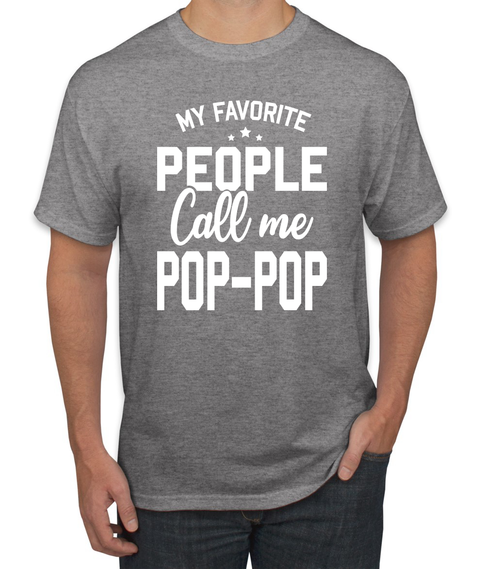 My Favorite People Call Me Pop-Pop Men Fathers Day Tshirt - Picture 8 of 24