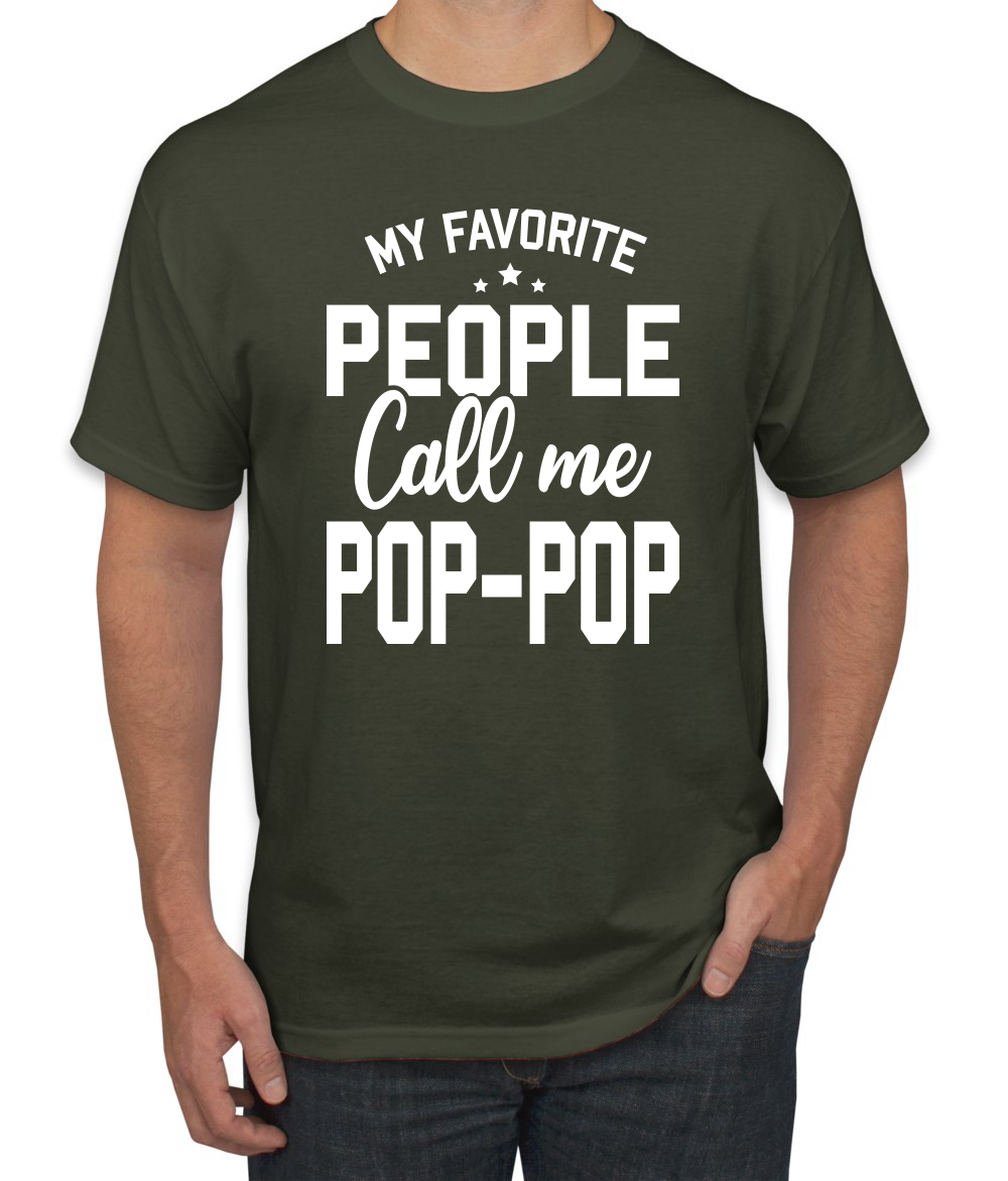 My Favorite People Call Me Pop-Pop Men Fathers Day Tshirt - Picture 14 of 24