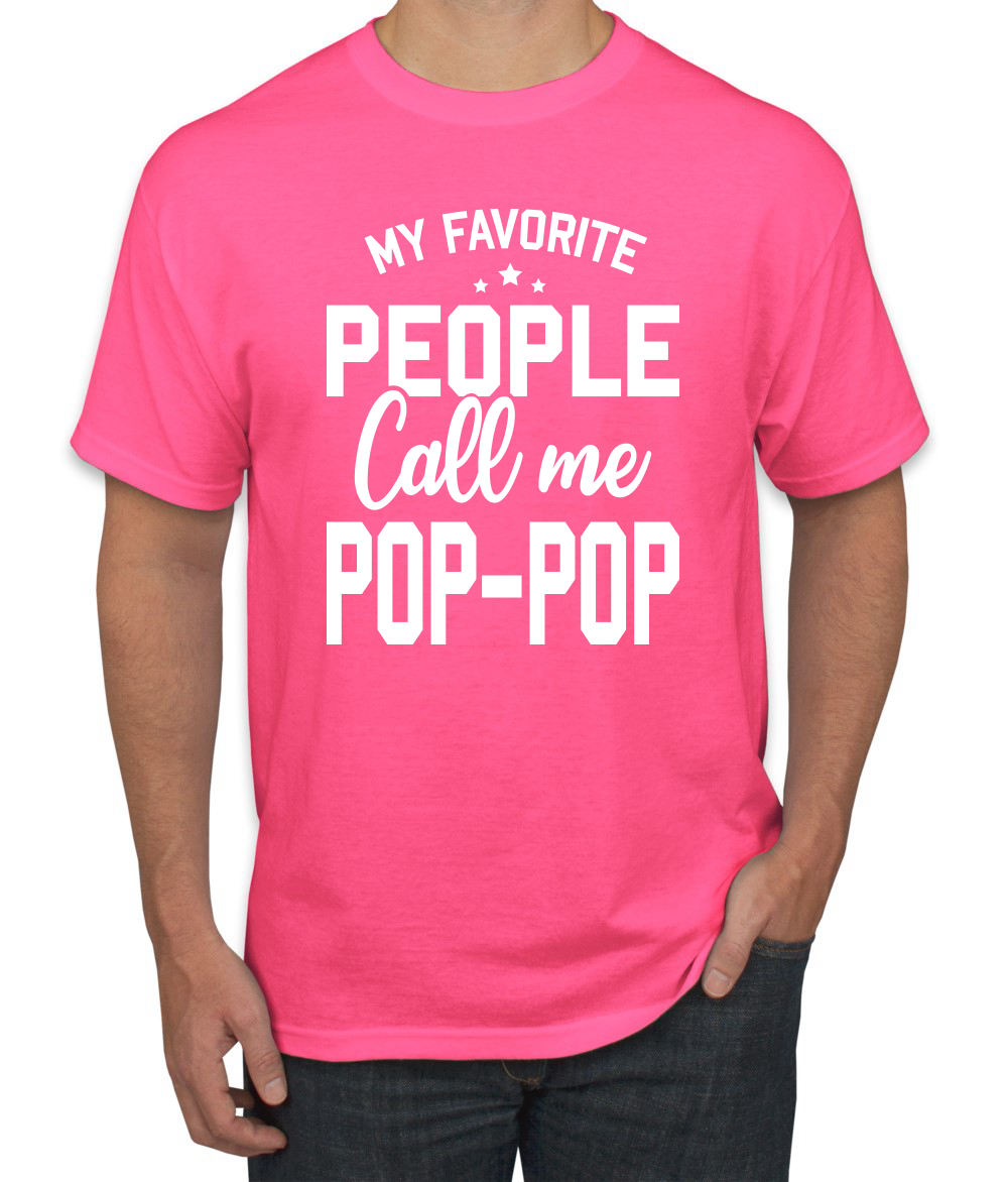 My Favorite People Call Me Pop-Pop Men Fathers Day Tshirt - Picture 15 of 24