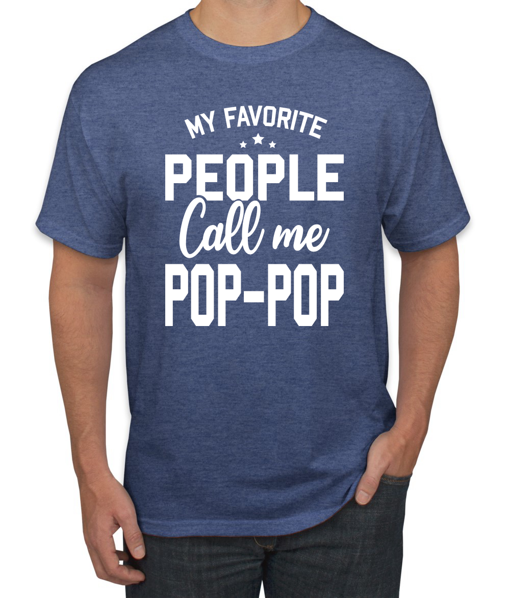 My Favorite People Call Me Pop-Pop Men Fathers Day Tshirt - Picture 22 of 24