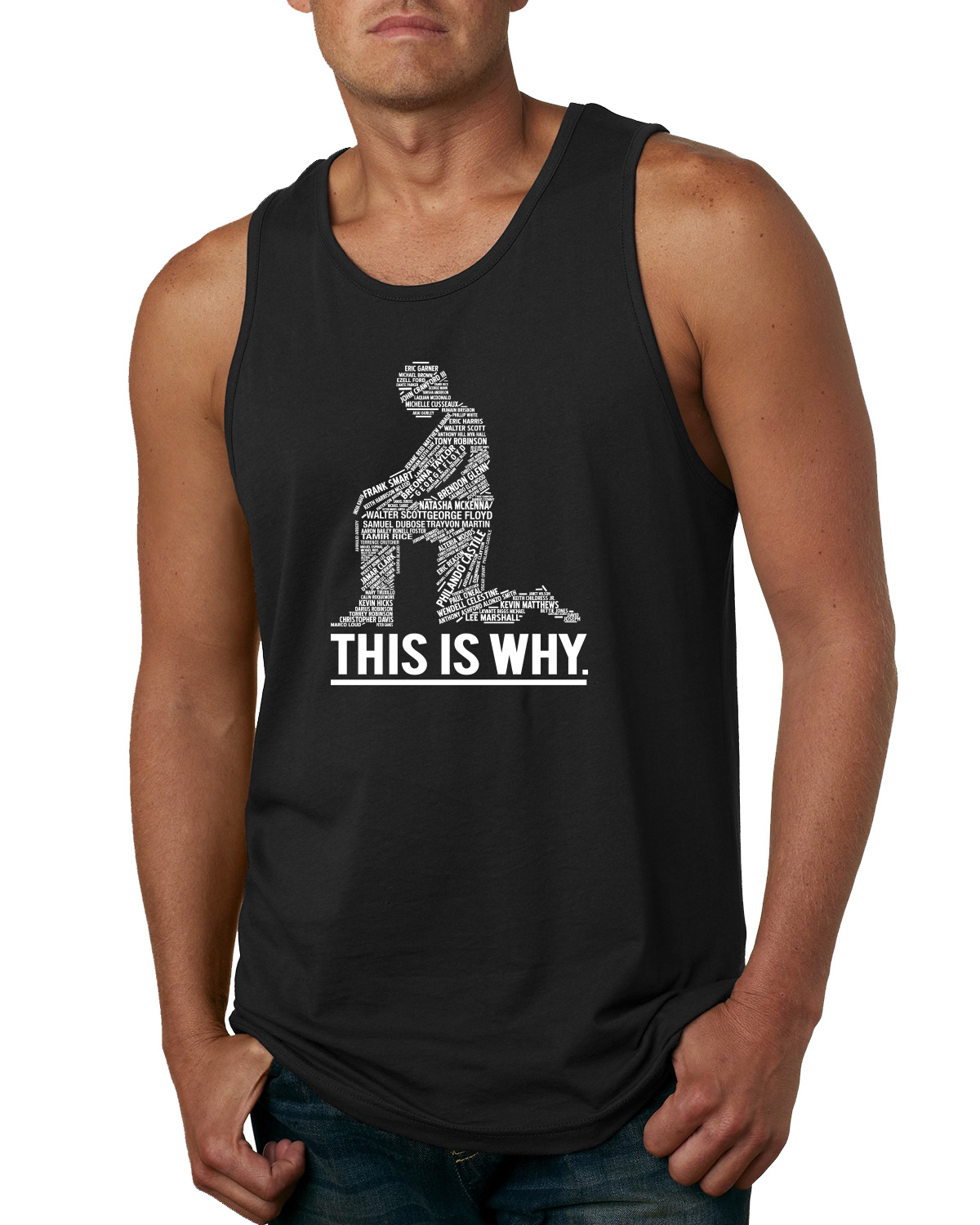 Camiseta sin mangas Black Lives Matter This is Why Victim Names hombres - Imagen 3 de 8