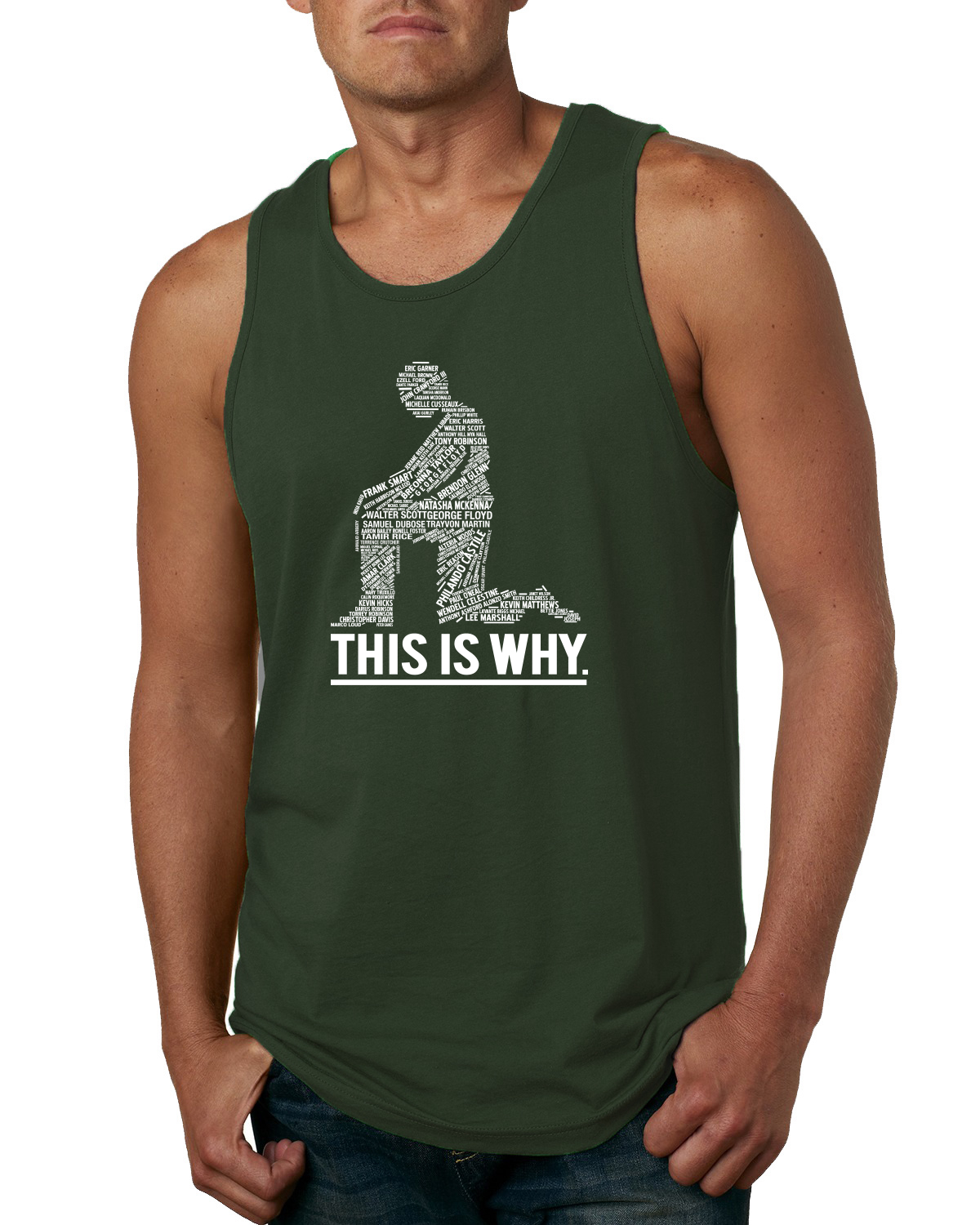 Camiseta sin mangas Black Lives Matter This is Why Victim Names hombres - Imagen 8 de 8