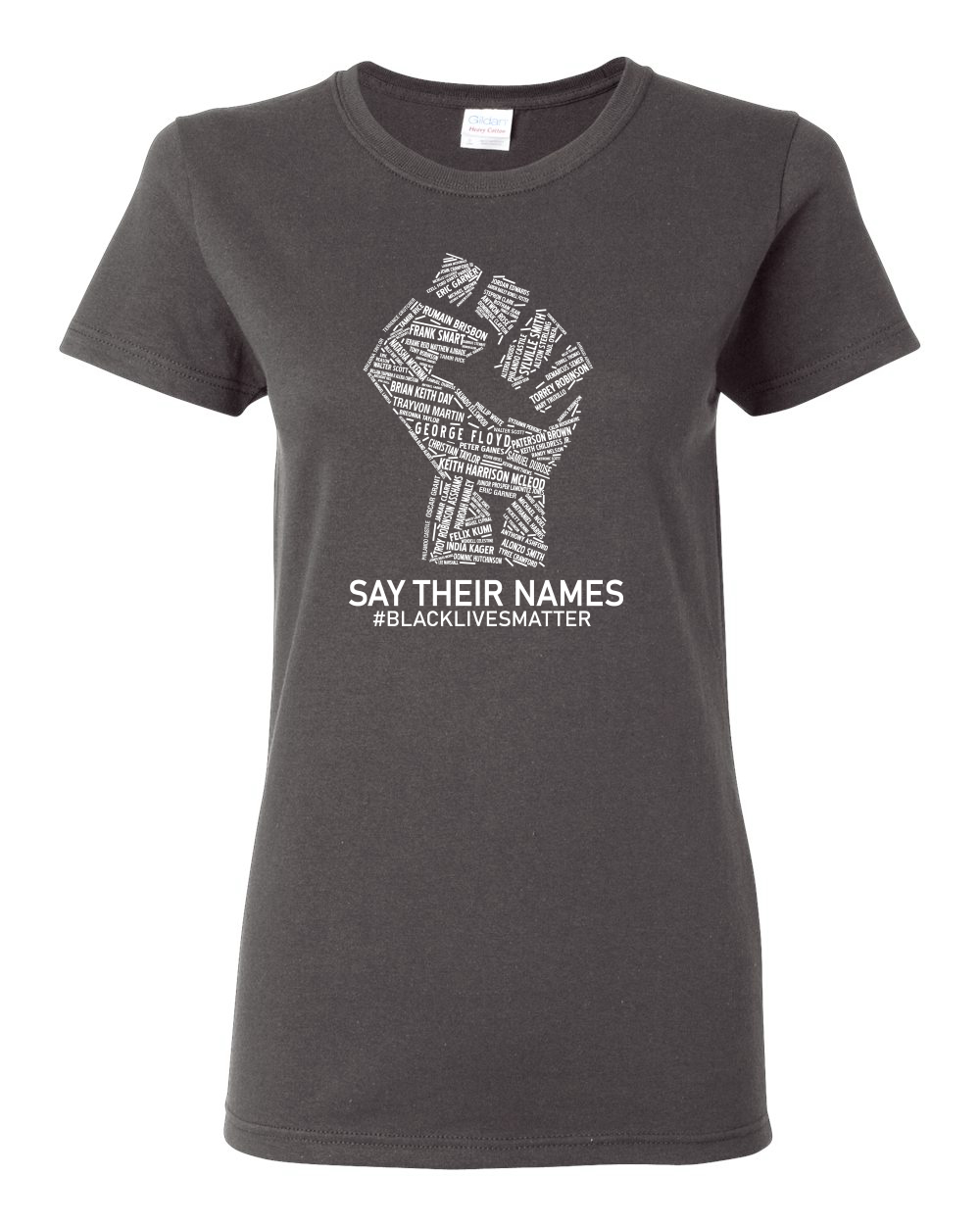 Black Lives Matter Say Their Names BLM Damen Shirt - Bild 4 von 16