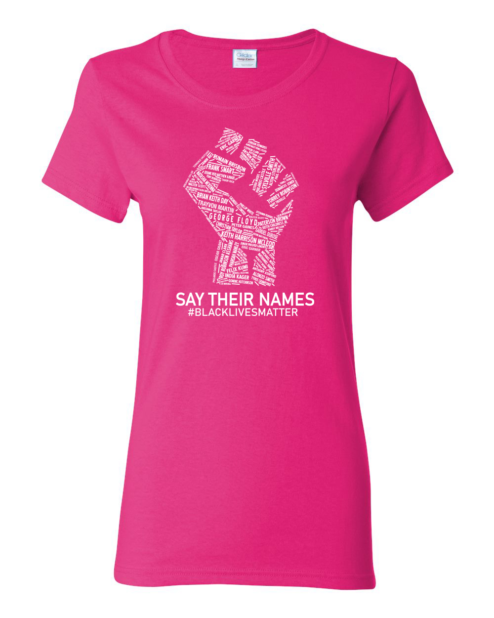 Black Lives Matter Say Their Names BLM Damen Shirt - Bild 5 von 16