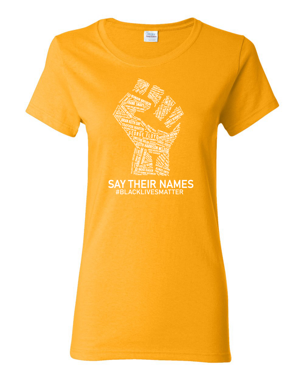 Black Lives Matter Say Their Names BLM Damen Shirt - Bild 6 von 16