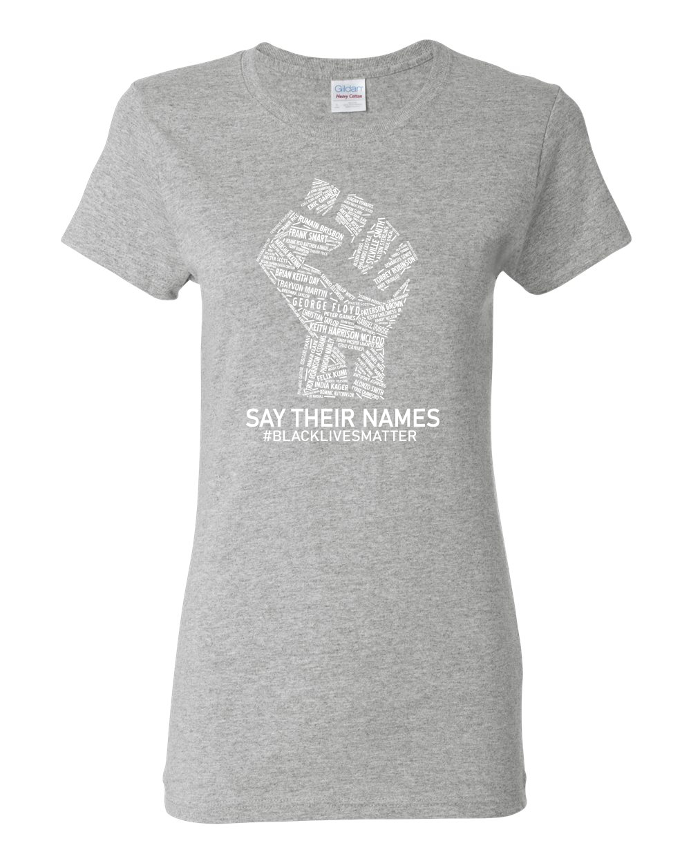 Black Lives Matter Say Their Names BLM Damen Shirt - Bild 7 von 16