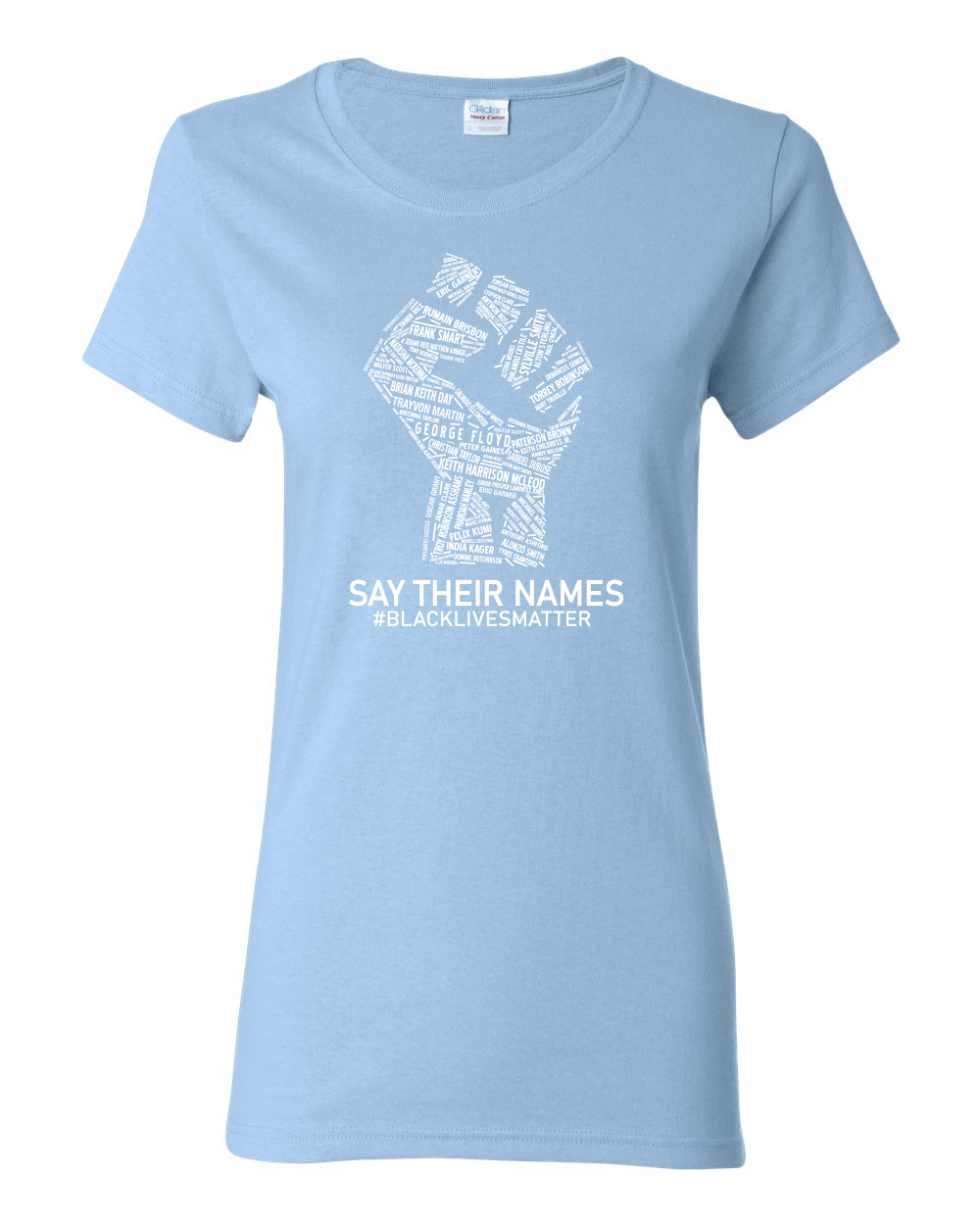 Black Lives Matter Say Their Names BLM Damen Shirt - Bild 9 von 16