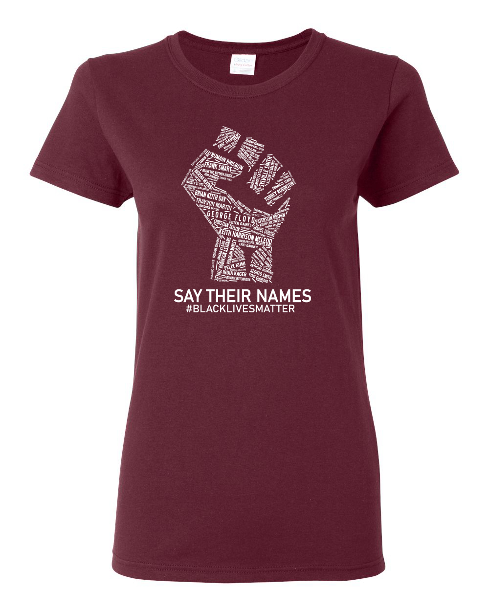 Black Lives Matter Say Their Names BLM Damen Shirt - Bild 11 von 16