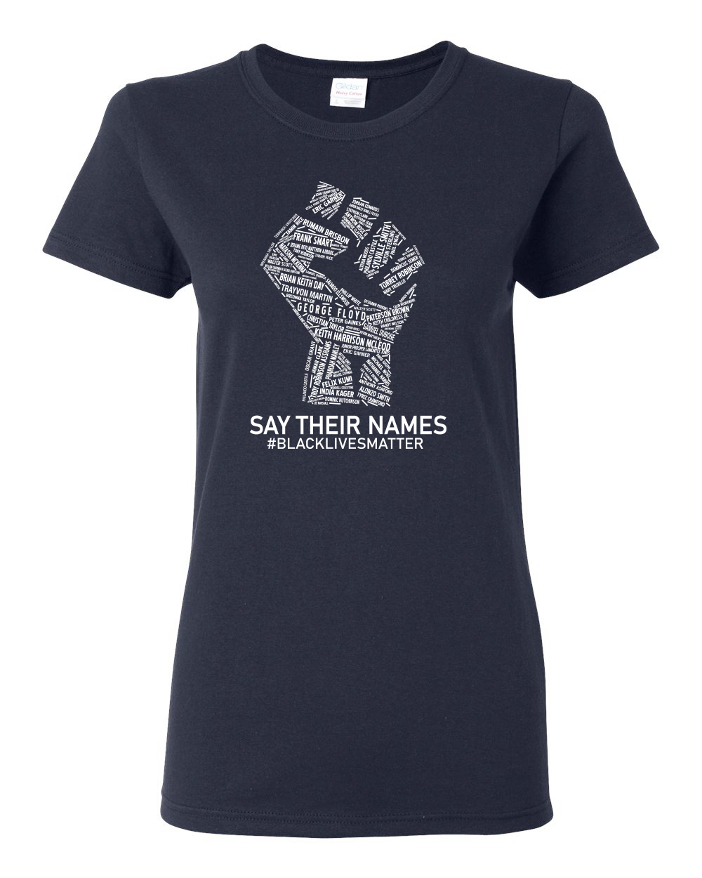 Black Lives Matter Say Their Names BLM Damen Shirt - Bild 12 von 16