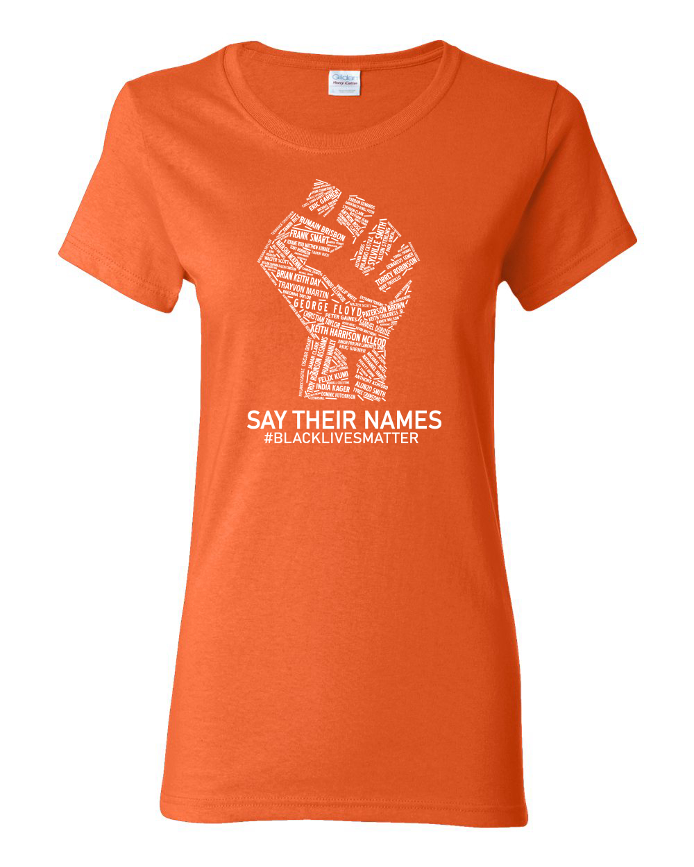Black Lives Matter Say Their Names BLM Damen Shirt - Bild 13 von 16