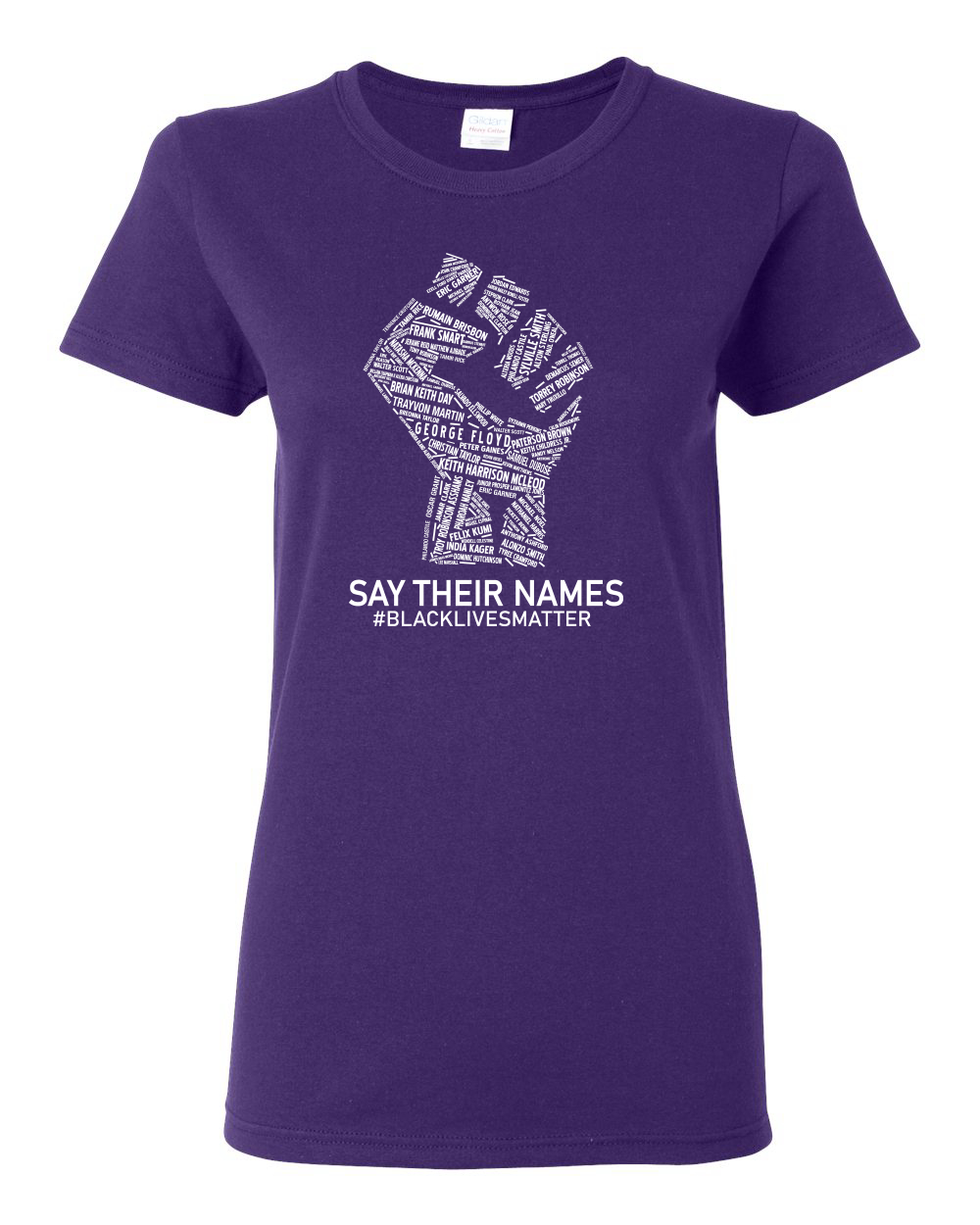 Black Lives Matter Say Their Names BLM Damen Shirt - Bild 14 von 16