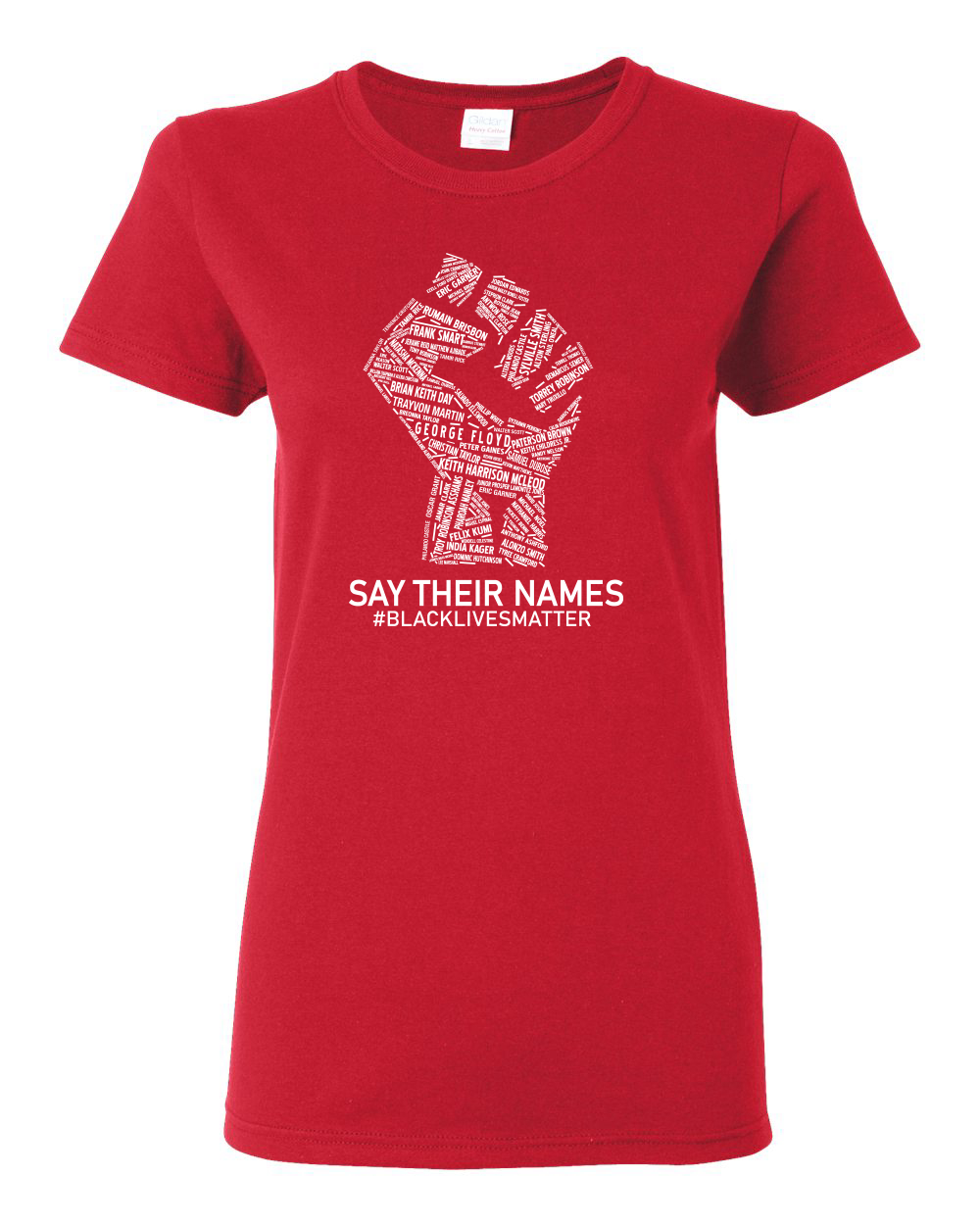 Black Lives Matter Say Their Names BLM Damen Shirt - Bild 15 von 16