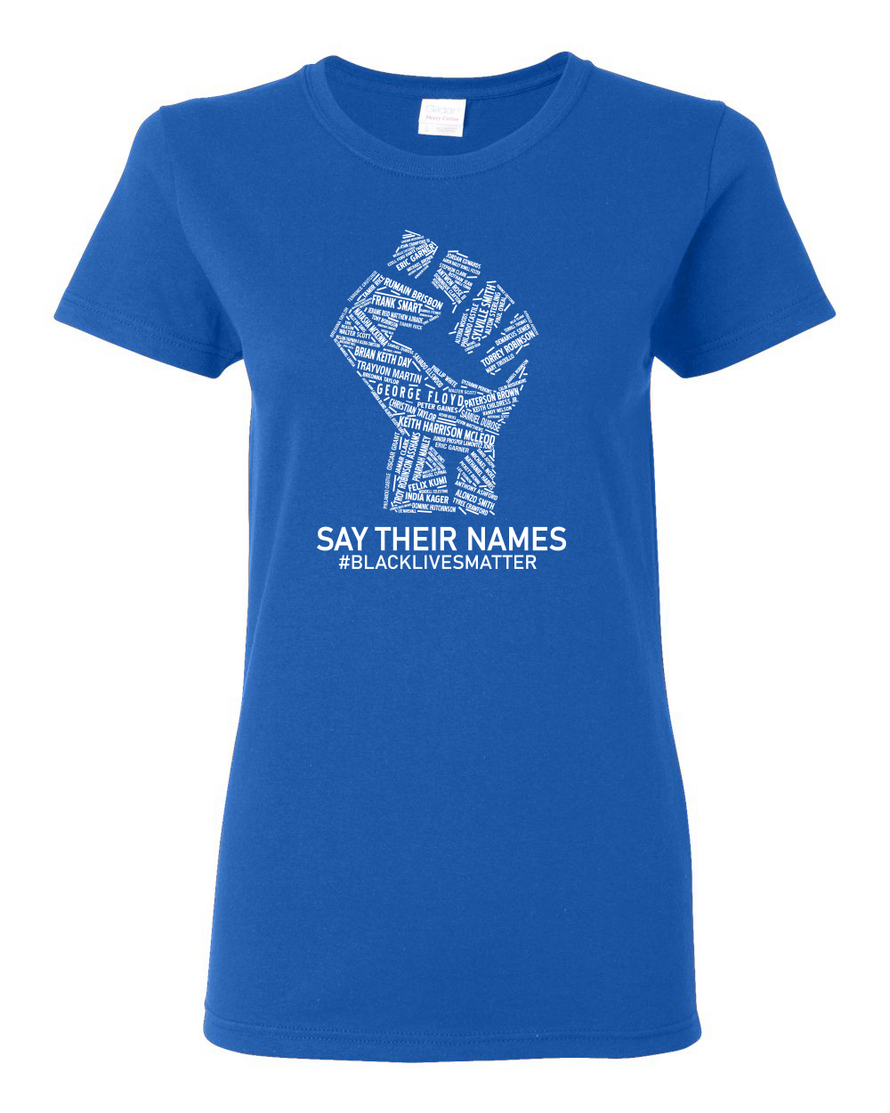 Black Lives Matter Say Their Names BLM Damen Shirt - Bild 16 von 16