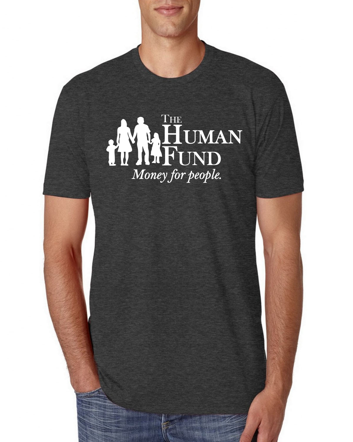 Camiseta The Human Fund Money for the People Cultura Pop Hombres Premium Tri Blend - Imagen 6 de 10