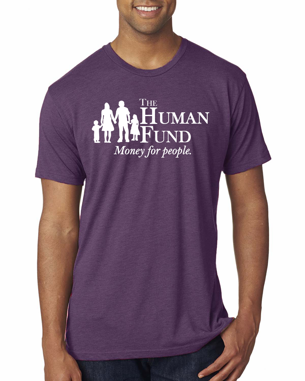 Camiseta The Human Fund Money for the People Cultura Pop Hombres Premium Tri Blend - Imagen 10 de 10