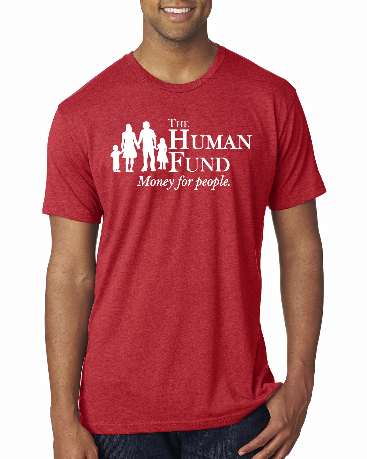 Camiseta The Human Fund Money for the People Cultura Pop Hombres Premium Tri Blend - Imagen 8 de 10