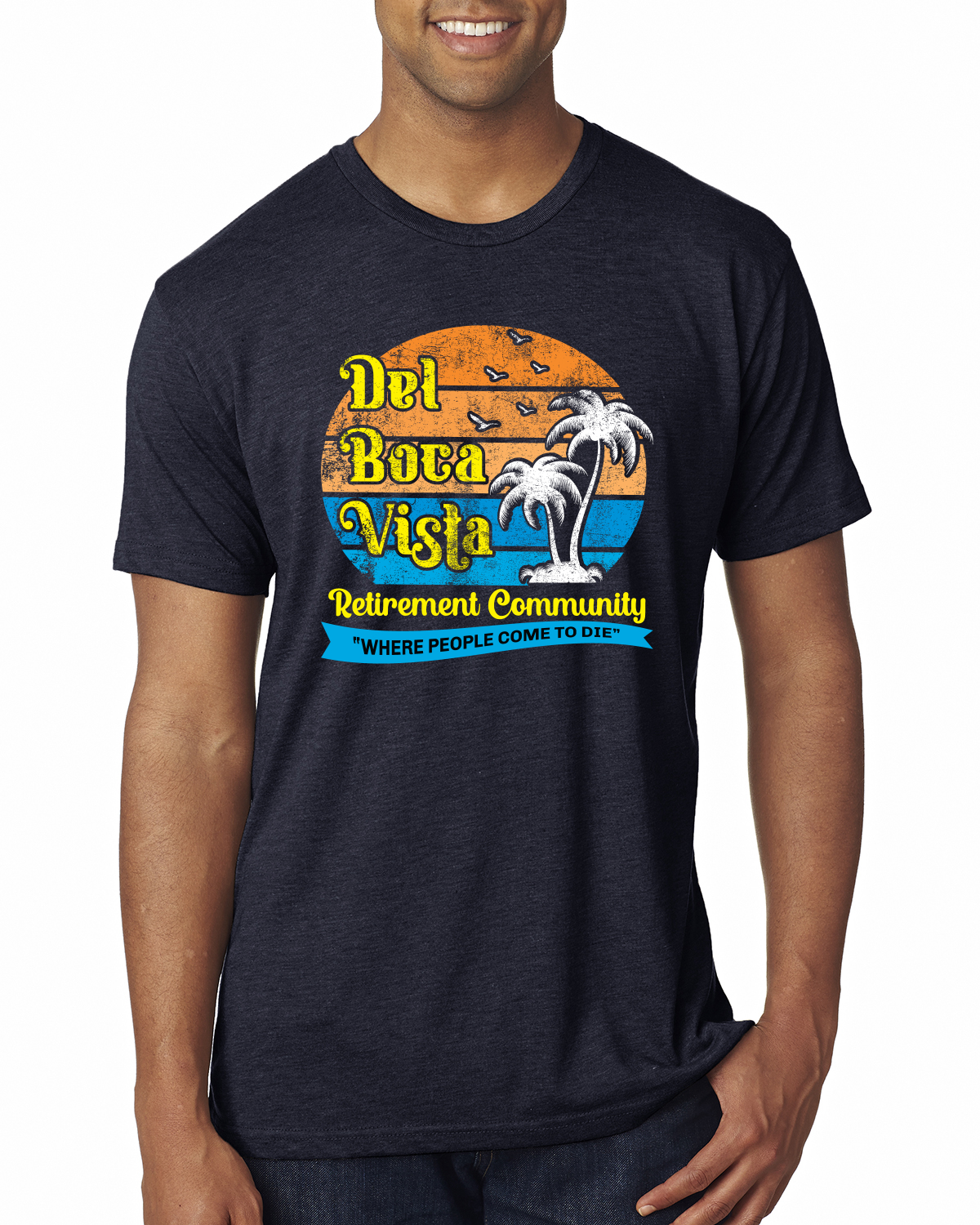 Del Boca Vista Seinfeld Retirement Community Men Tri Blend Tshirt | eBay