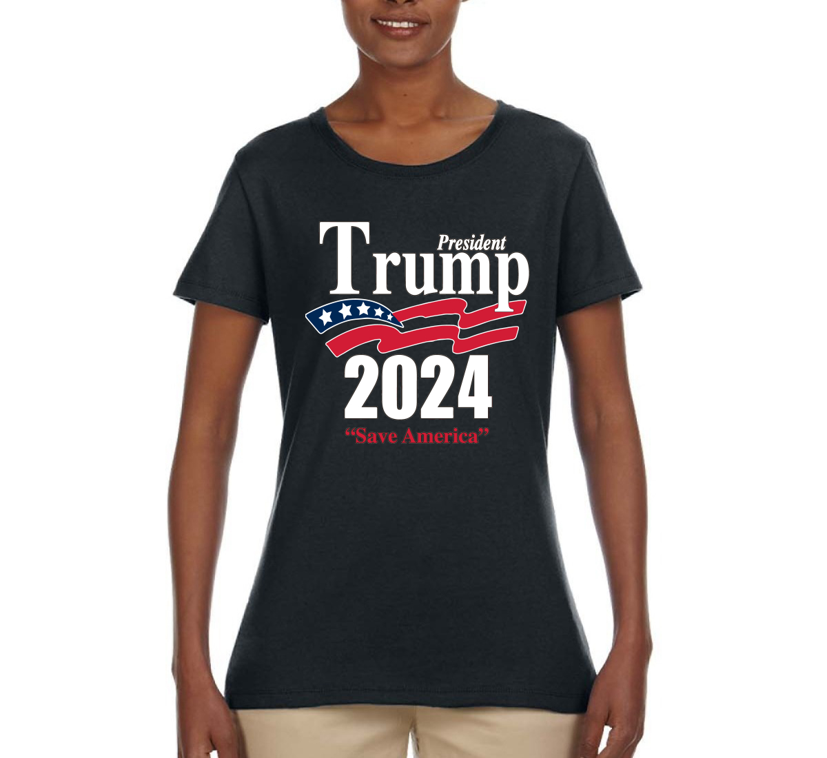 Trump 2024 Shirt Save America Political Women Graphic Shirt | eBay