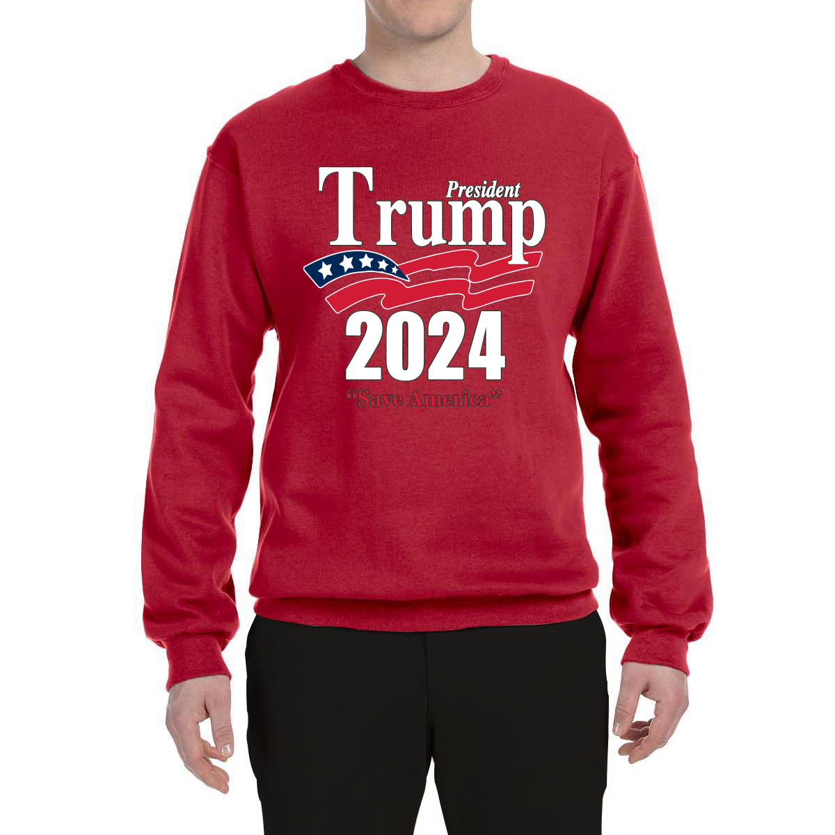 Trump 2024 Shirt Save America Political Unisex Crewneck Graphic