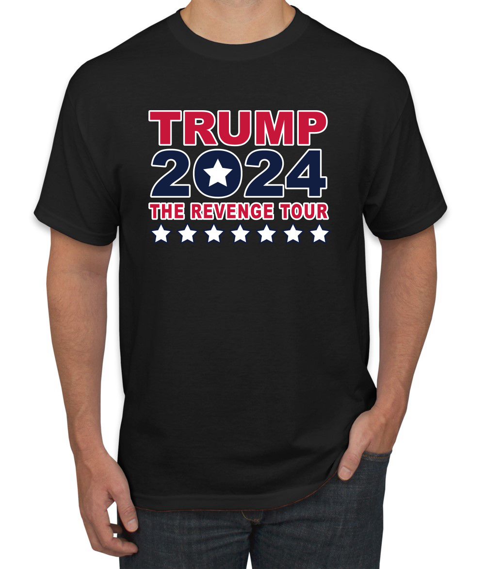 Trump 2024 The Revenge Tour Political Men Graphic Tshirt 