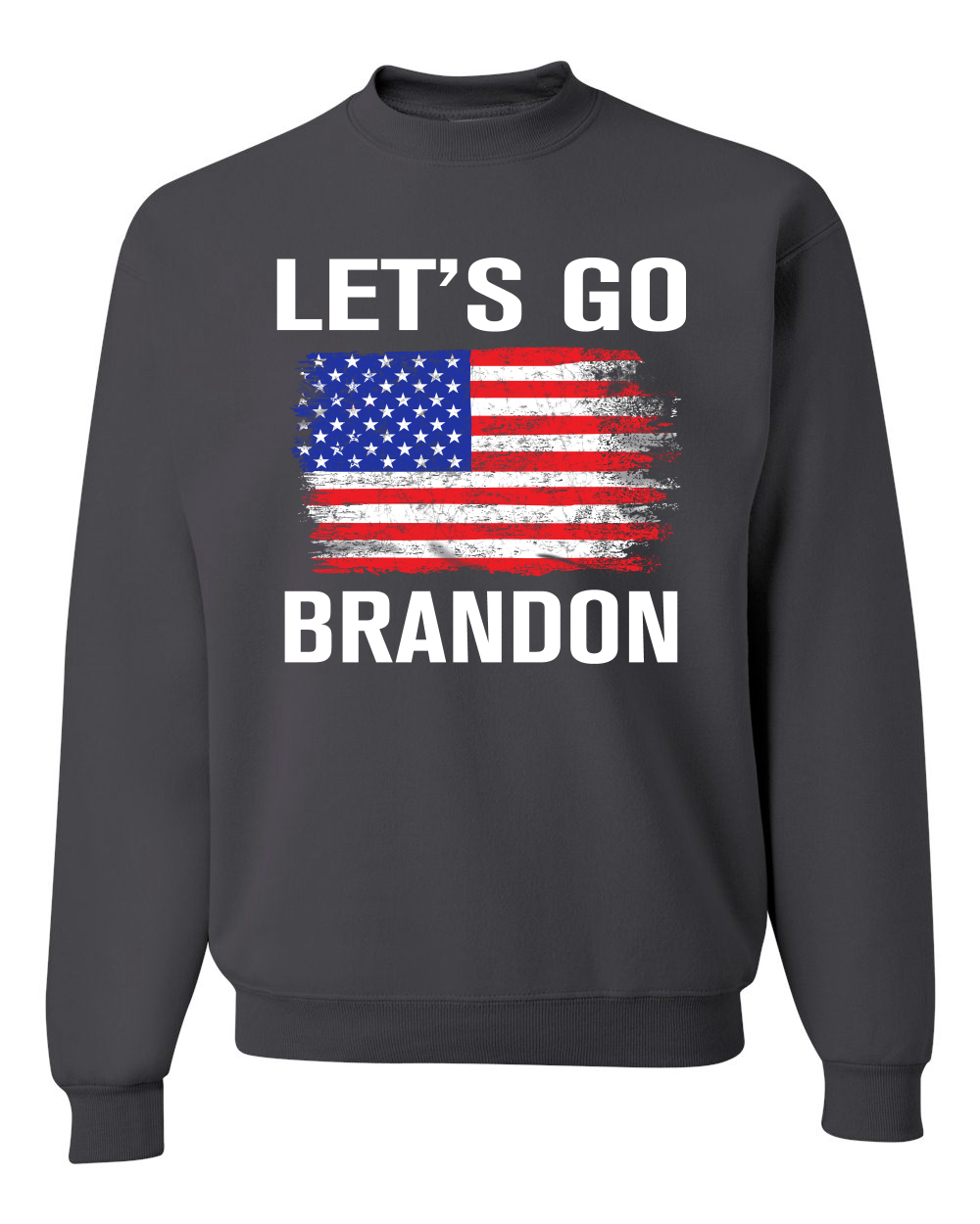 Lets Go Brandon Flag Political Unisex Crewneck Graphic Sweatshirt - Picture 4 of 20