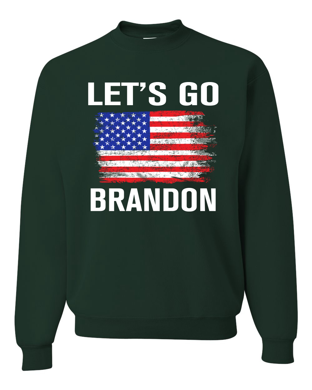 Lets Go Brandon Flag Political Unisex Crewneck Graphic Sweatshirt - Picture 5 of 20