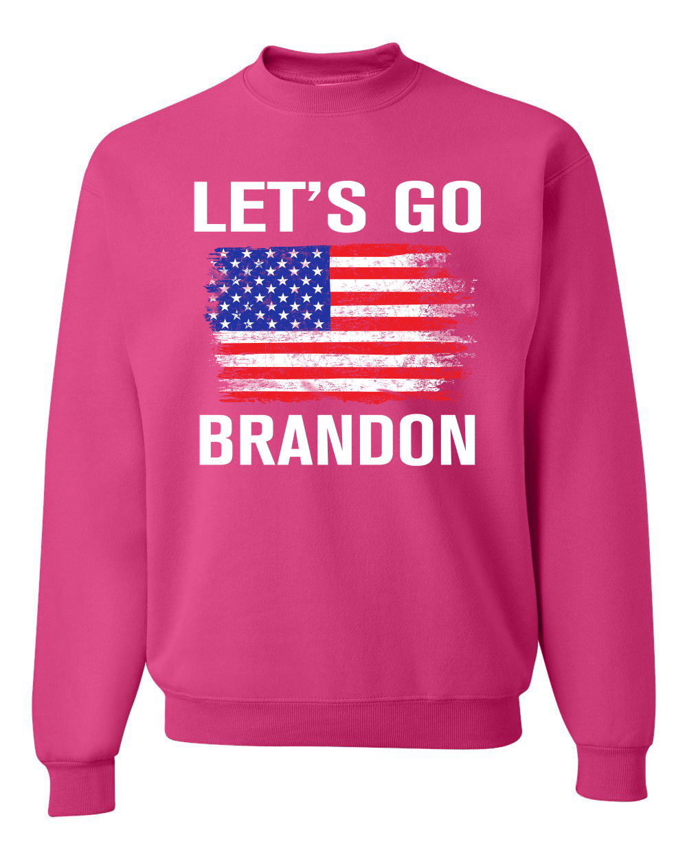 Lets Go Brandon Flag Political Unisex Crewneck Graphic Sweatshirt - Picture 6 of 20