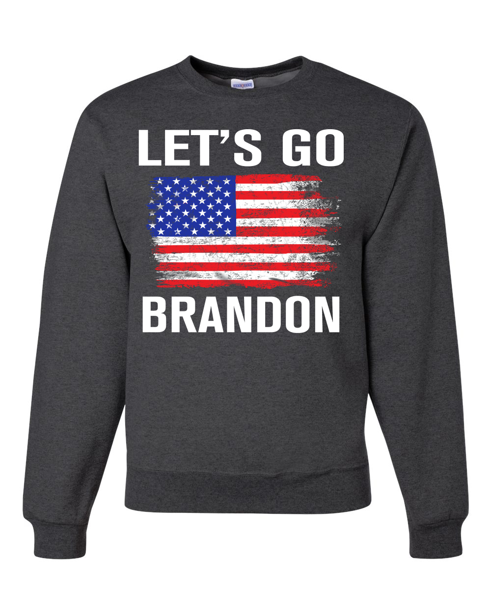 Lets Go Brandon Flag Political Unisex Crewneck Graphic Sweatshirt - Picture 7 of 20