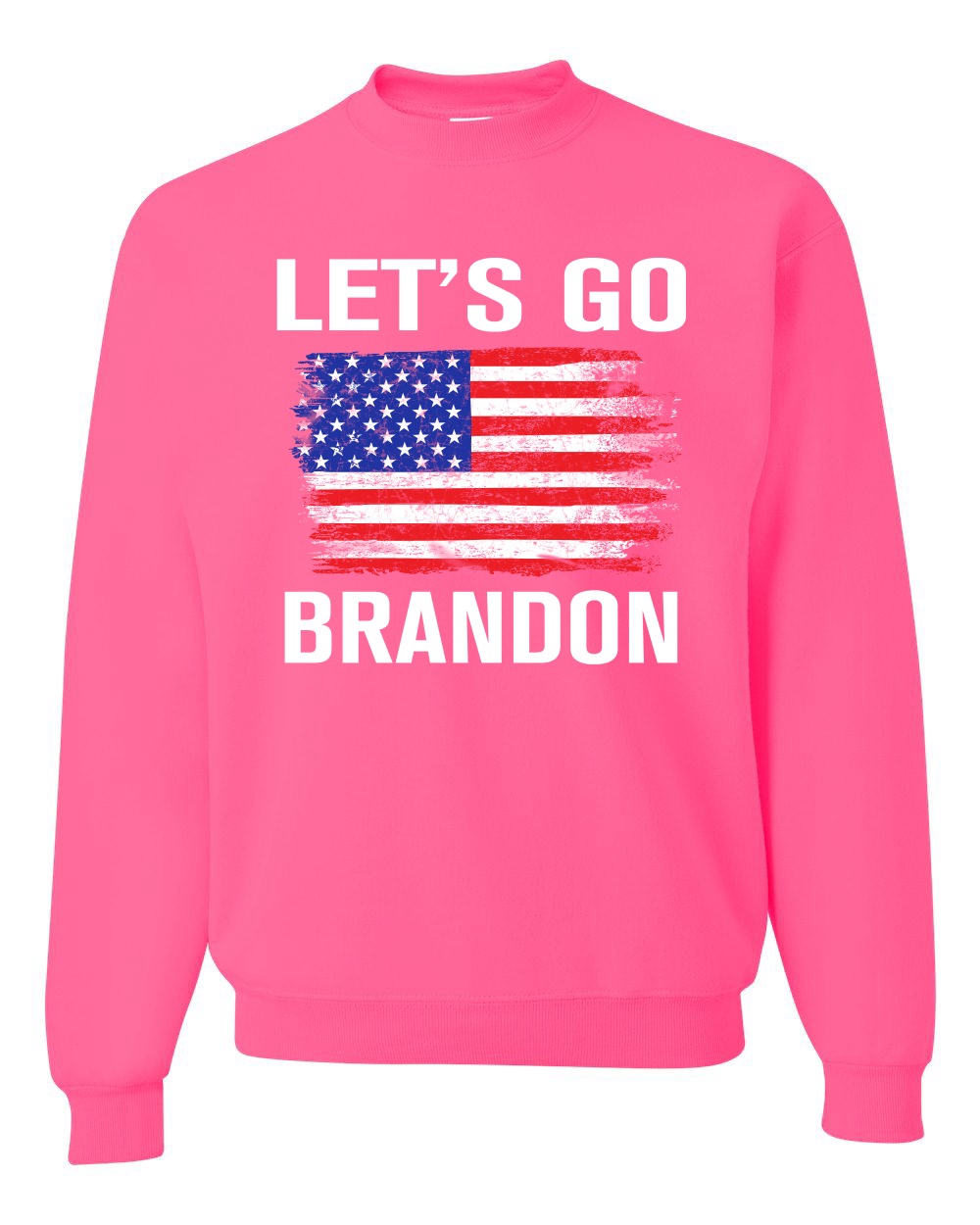 Lets Go Brandon Flag Political Unisex Crewneck Graphic Sweatshirt - Picture 13 of 20