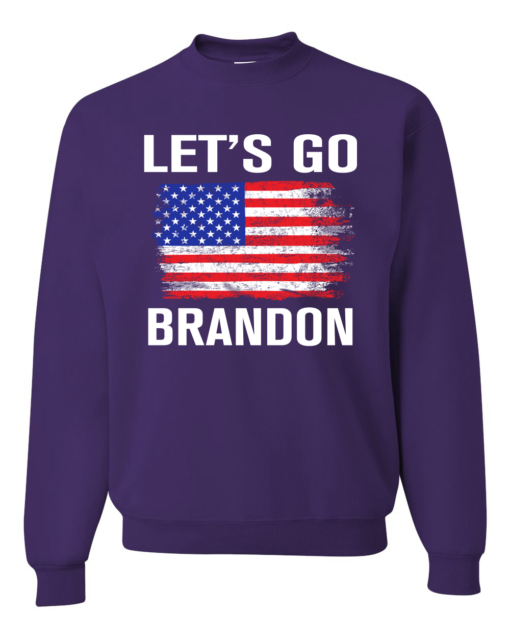 Lets Go Brandon Flag Political Unisex Crewneck Graphic Sweatshirt - Picture 15 of 20