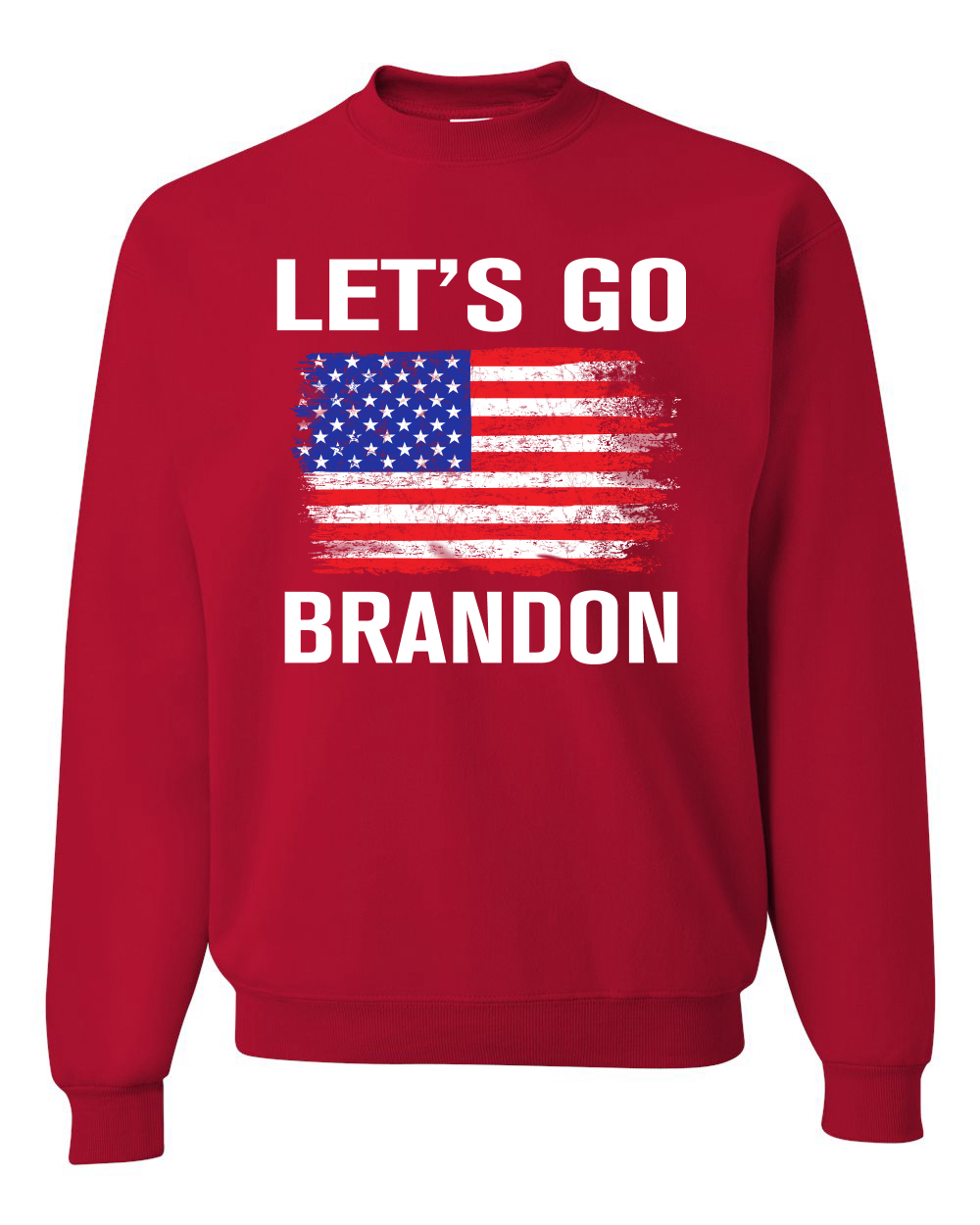 Lets Go Brandon Flag Political Unisex Crewneck Graphic Sweatshirt - Picture 16 of 20