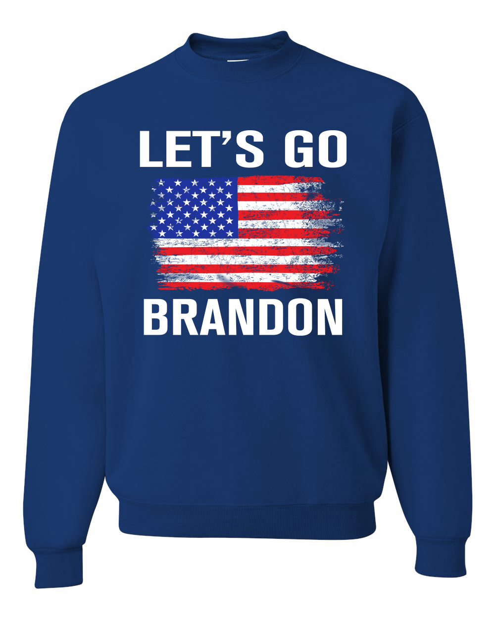 Lets Go Brandon Flag Political Unisex Crewneck Graphic Sweatshirt - Picture 17 of 20