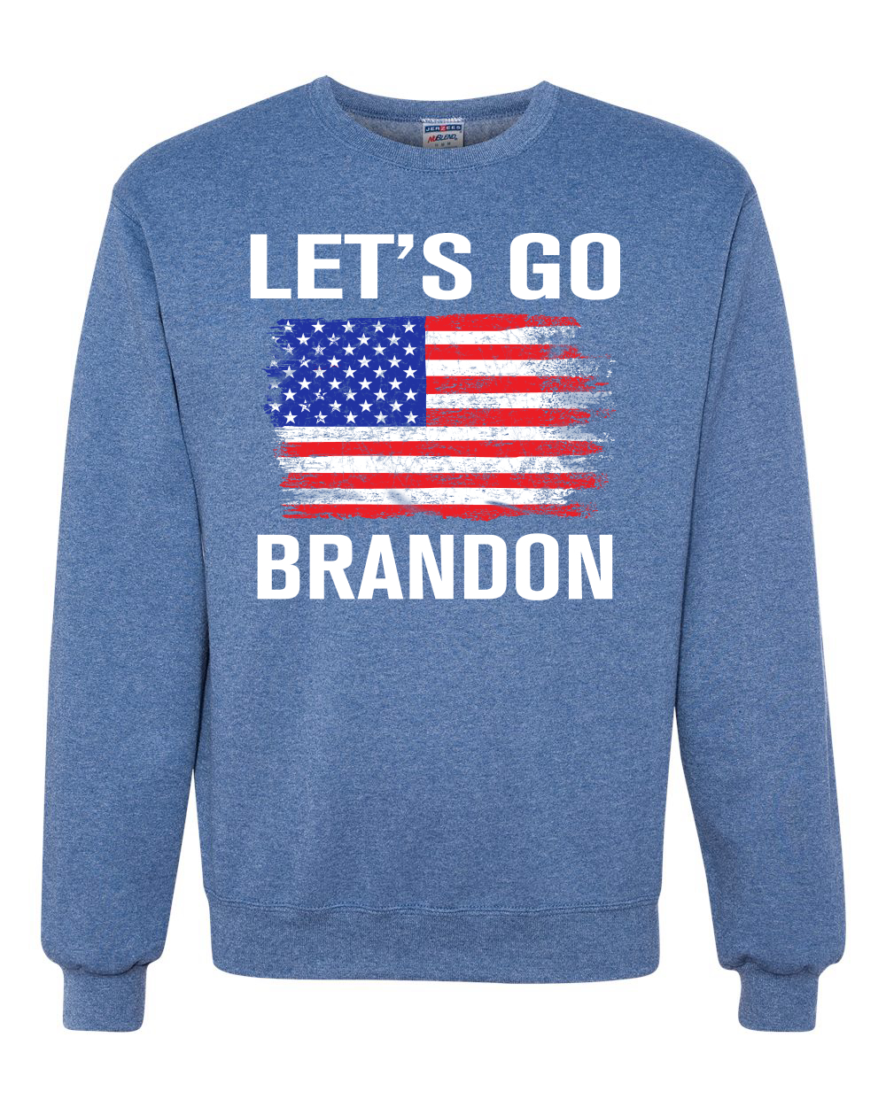 Lets Go Brandon Flag Political Unisex Crewneck Graphic Sweatshirt - Picture 18 of 20