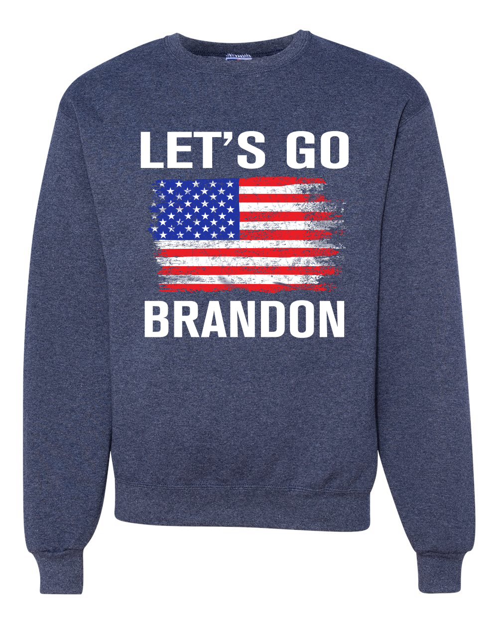Lets Go Brandon Flag Political Unisex Crewneck Graphic Sweatshirt - Picture 19 of 20