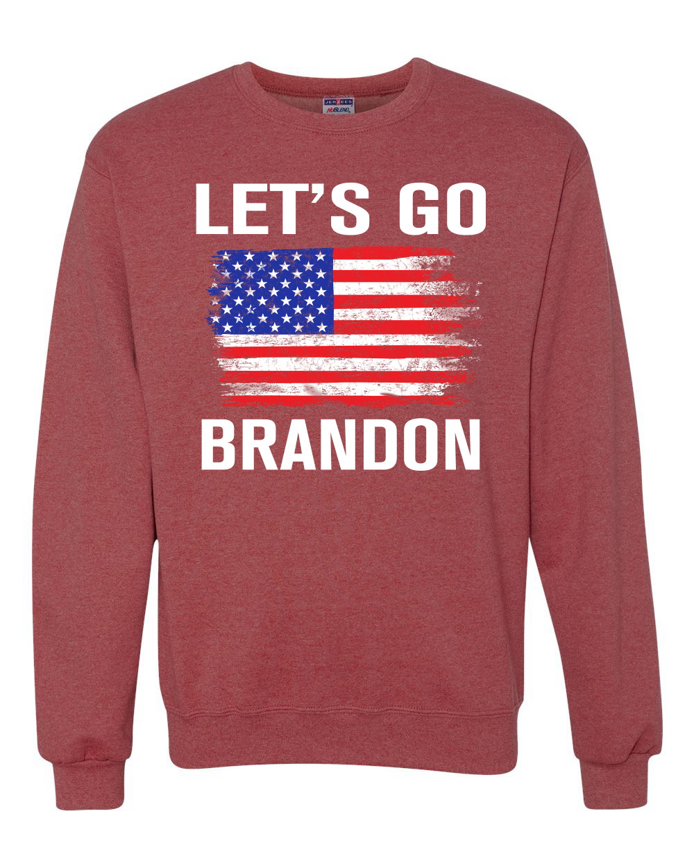 Lets Go Brandon Flag Political Unisex Crewneck Graphic Sweatshirt - Picture 20 of 20