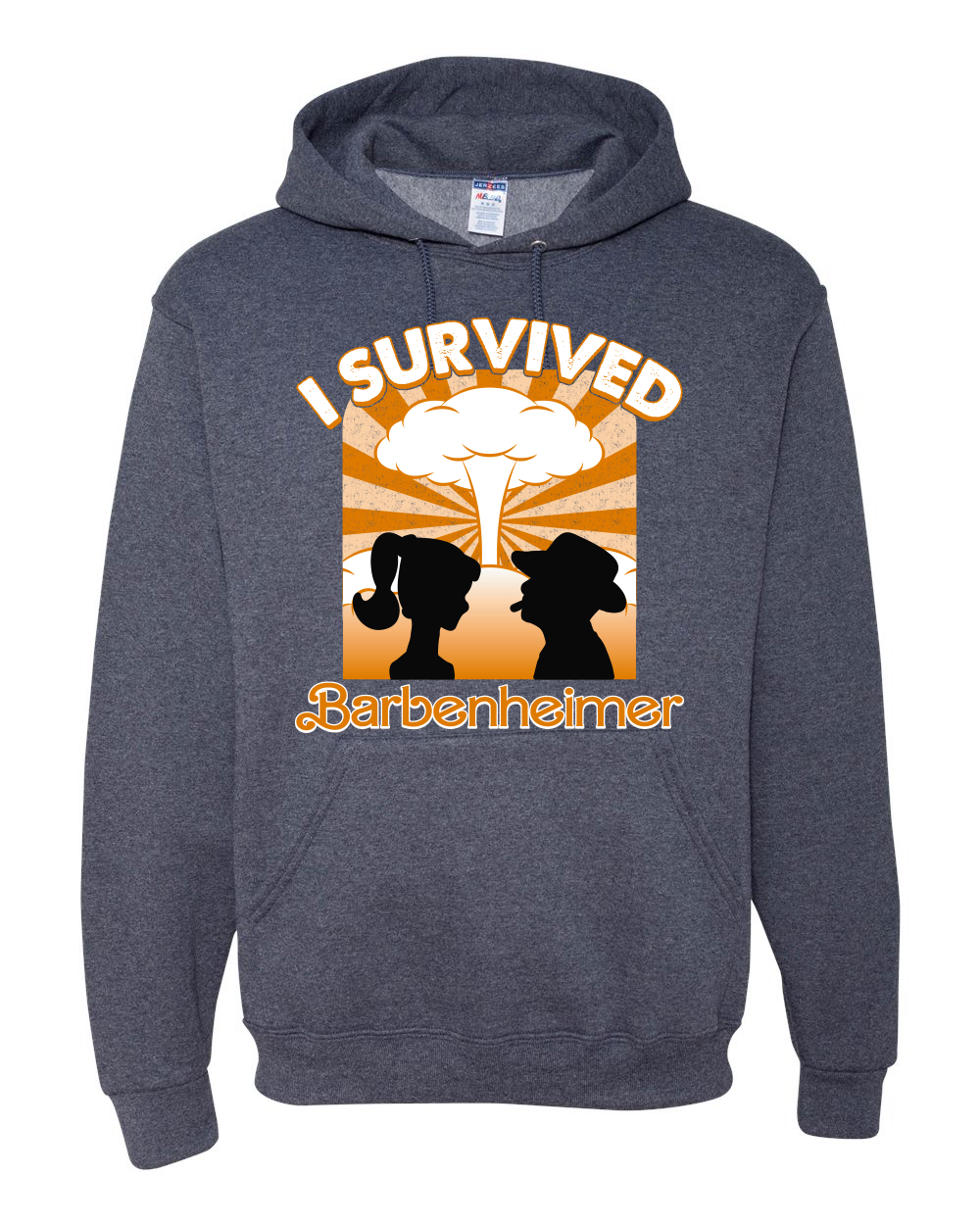 Sudadera con capucha naranja Barbenheimer I sobrevivió a la cultura pop hombres mujeres - Imagen 10 de 11