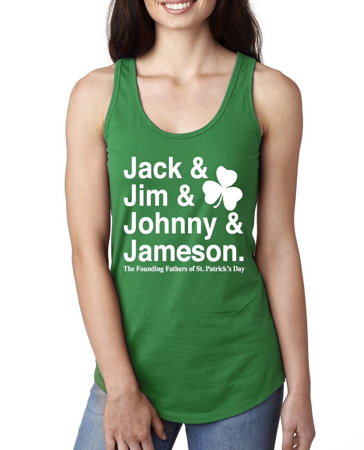 Camiseta sin mangas Jack Jim Johnny and Jameson Irish Whiskey St Patricks Day Damas - Imagen 3 de 3
