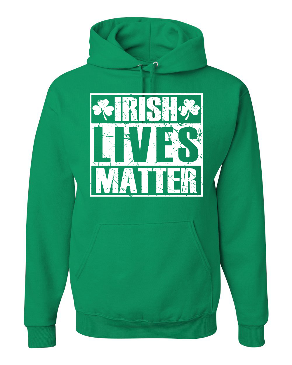 Maglione con cappuccio Irish Lives Matter Shamrock giorno San Patrizio - Foto 3 di 3