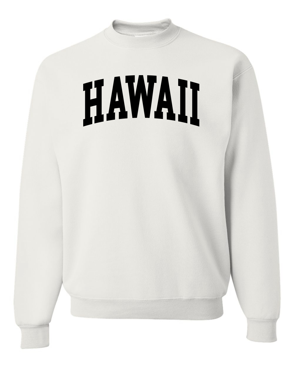 Sudadera Cuello Redondo Estilo Universitario Negra Moda Estado de Hawai - Imagen 3 de 3