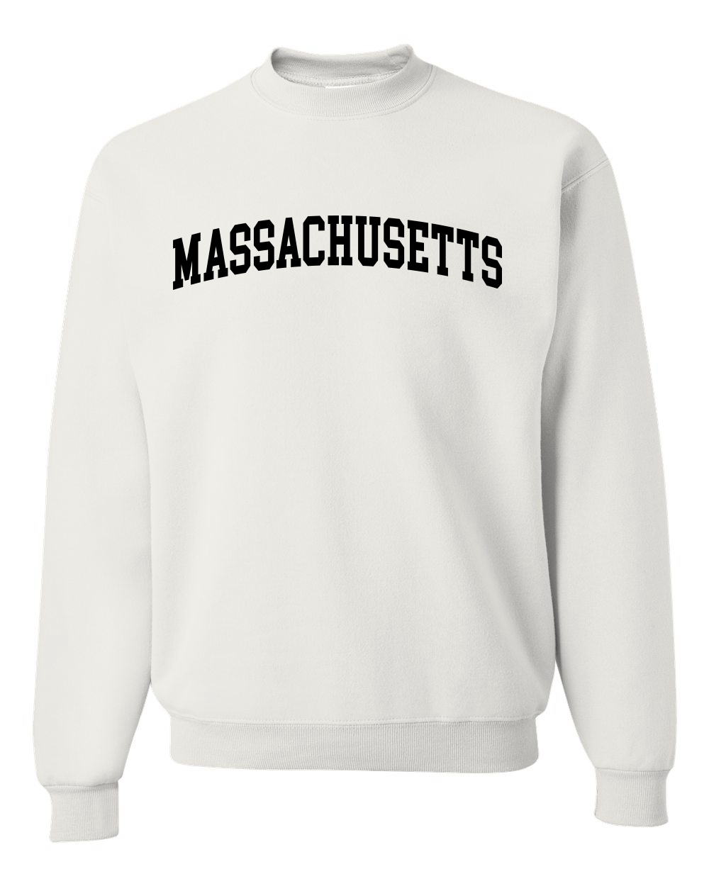 State of Massachusetts College Style Black Fashion Unisex Crewneck Sweatshirt - Picture 3 of 3